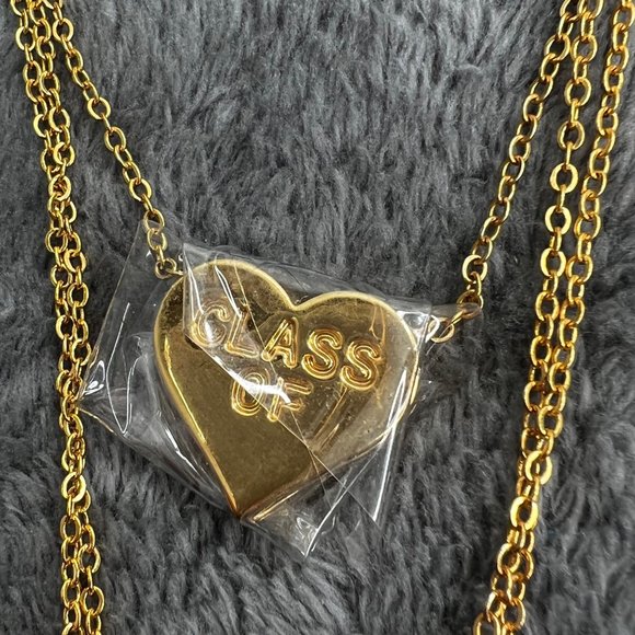 Joestens Class Necklace Gold Filled Rhinestone Heart Class of 2009 Layered Charm - Picture 6 of 7